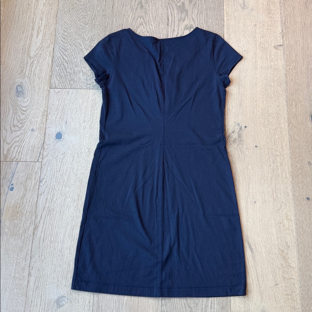 Lilly Pulitzer Brewster Dress – True Navy with White Rope V-Neck, Size S, EUC - Picture 3 of 3